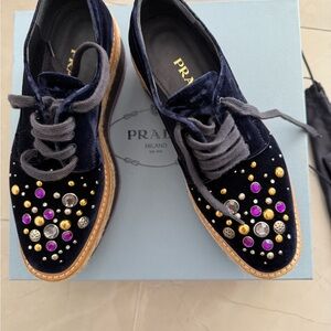 Prada Spazzolato Calzature shoes oxford size 36